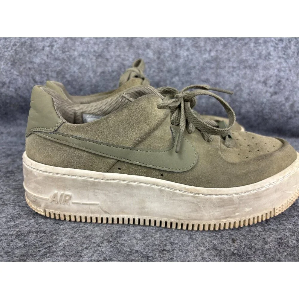 Nike Air Force 1 Low Trooper Shoe Women’s 6.5 Sage Green Lace Up Sneaker‎